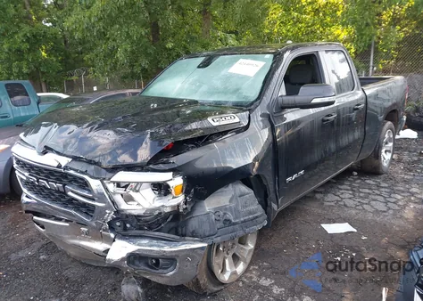 2022 Ram 1500 из США, поврежденный, VIN 1C6RREBG0NN218347